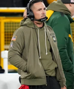 Green Bay Packers Matt Lafleur 2025 Salute To Service Bomber Jacket