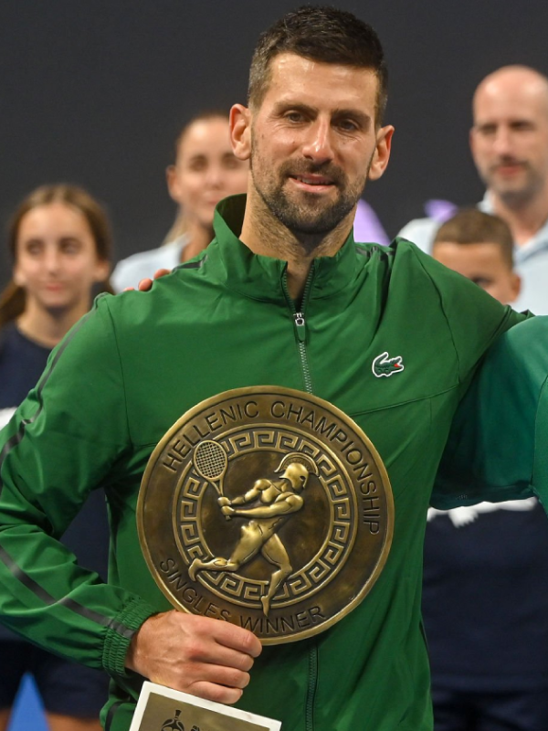 Hellenic Championship Novak Djokovic Green Jacket