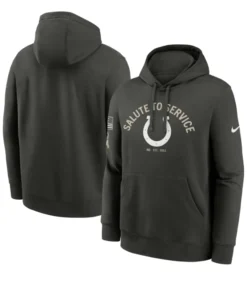 Indianapolis Colts Olive Salute To Service Club Fleece Hoodie