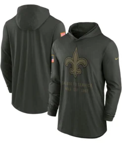 Kellen Moore New Orleans Saints 2025 Salute To Service Hooded Pullover