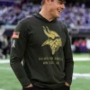 Kevin O Connell Minnesota Vikings 2025 Salute To Service Hooded Pullover