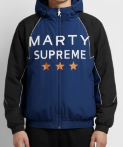 Marty Supreme Blue Hooded Jacket