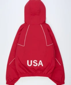 Marty Supreme Red Hooded Jacket