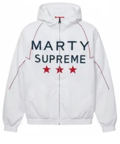 Marty Supreme White England Jacket
