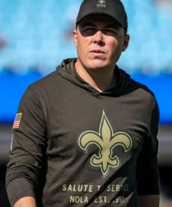 New Orleans Saints Kellen Moore 2025 Salute To Service Hooded Pullover
