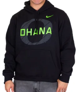 Oregon Ducks Ohana Black Hoodie