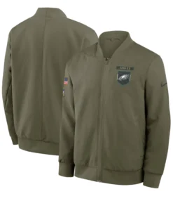 Philadelphia Eagles 2025 Salute To Service Bomber Jacket