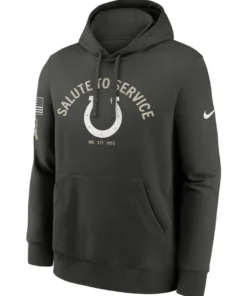 Indianapolis Colts Olive Salute To Service Fleece Club Hoodie