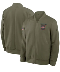 San Francisco 49ers 2025 Salute To Service Bomber Jacket