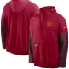 Washington Commanders Burgundy Sideline Half-Zip Hoodie Jacket