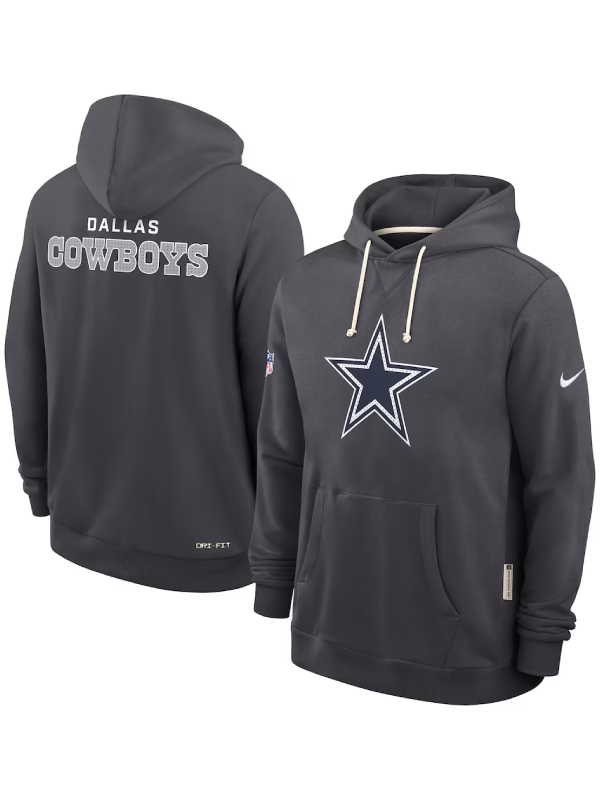 Dallas Cowboys Sideline Grey Standard Issue Hoodie