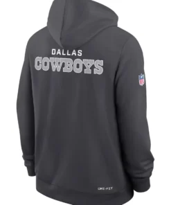 Dallas Cowboys Sideline Standard Issue Initial Home Grey Hoodie