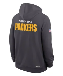 Green Bay Packers Sideline Grey Standard Issue Hoodie
