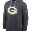 Green Bay Packers Sideline Standard Issue Grey Hoodie