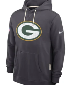 Green Bay Packers Sideline Standard Issue Grey Hoodie