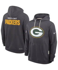 Green Bay Packers Sideline Standard Issue Initial Home Grey Hoodie