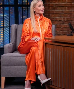Gwyneth Paltrow Marty Supreme Orange Tracksuit