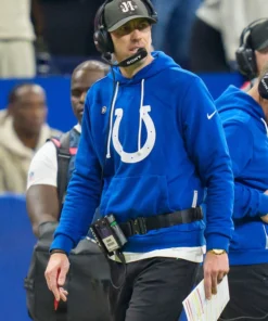 Indianapolis Colts Shane Steichen Blue Hoodie