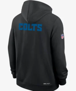 Indianapolis Colts Sideline Standard Issue Black Hoodie