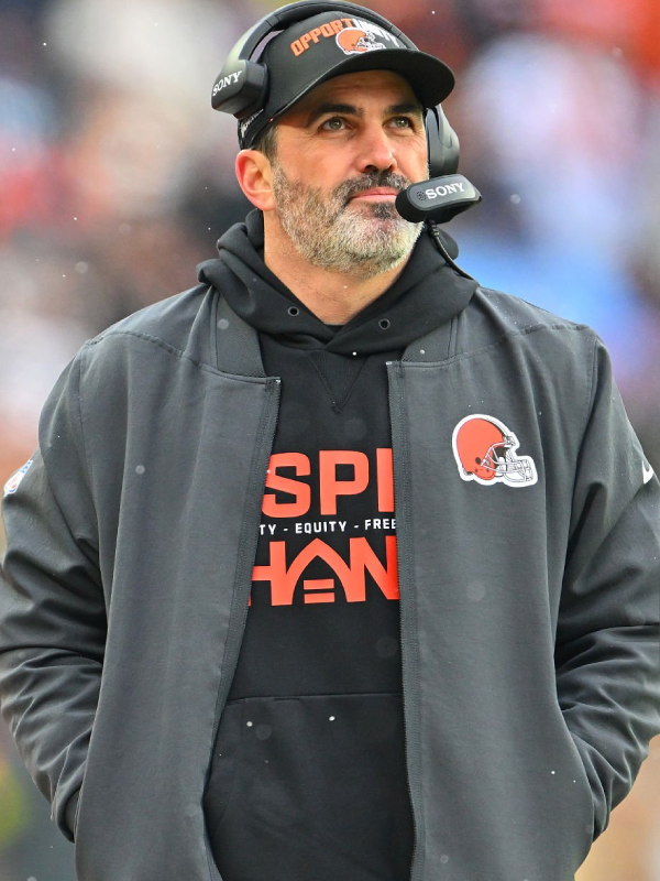 Kevin Stefanski Cleveland Browns Grey Bomber Jacket