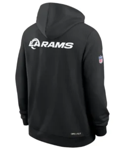 Los Angeles Rams Sideline Black Standard Issue Hoodie