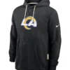 Los Angeles Rams Sideline Standard Issue Black Hoodie