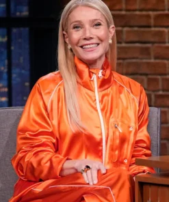 Marty Supreme Orange Gwyneth Paltrow Tracksuit