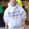 Marty Supreme Timothee Chalamet White Jacket