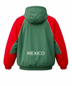 Mexico Marty Supreme Green And Red Hooded Jacket