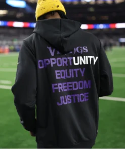 Minnesota Vikings Inspire Change 2025 Black Hoodie