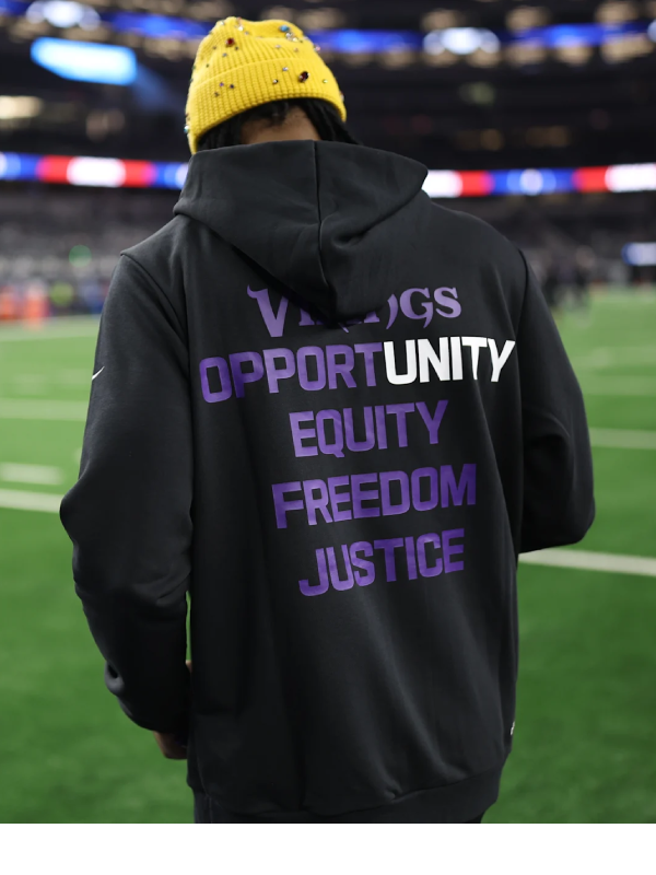 Minnesota Vikings Inspire Change 2025 Black Hoodie