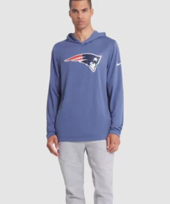 New England Patriots 2025 Blue Rivalries Collection Hoodie T-Shirt