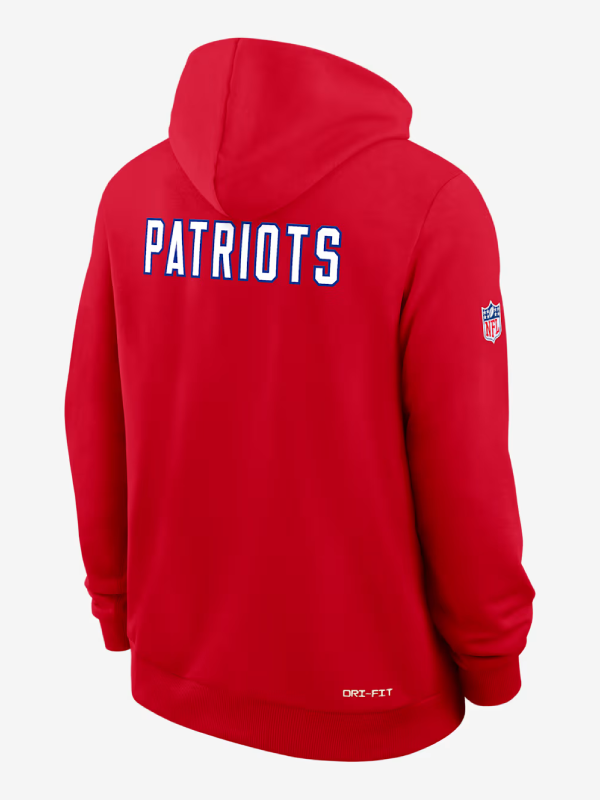 New England Patriots Rewind Club Pullover Red Hoodie