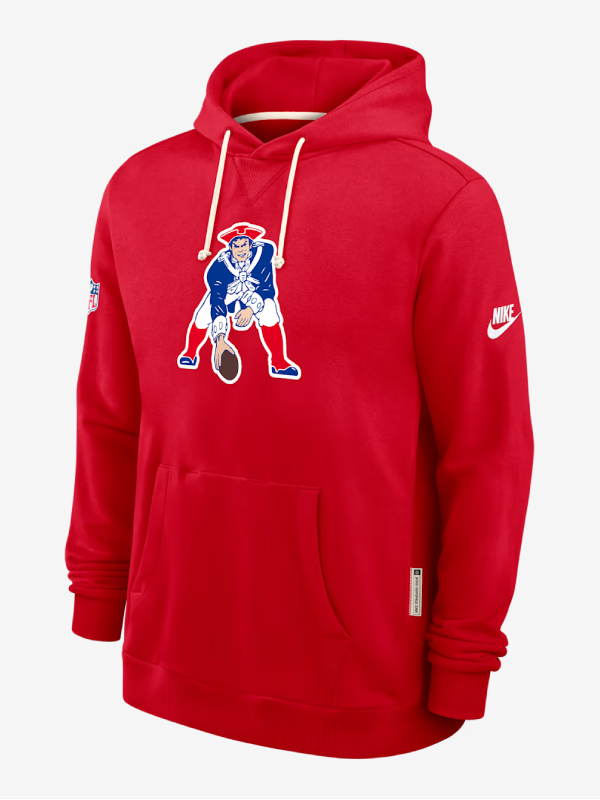 New England Patriots Rewind Club Red Hoodie