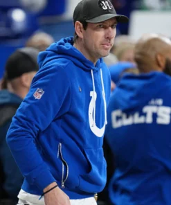 Shane Steichen Indianapolis Colts Blue Pullover Hoodie