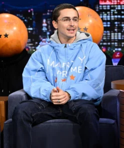 Timothée Chalamet Light Blue Marty Supreme Jacket