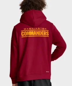 Washington Commanders Burgundy Sideline Standard Issue Initial Home Hoodie