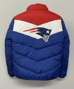 Multi Color New England Patriots Puffer Jacket