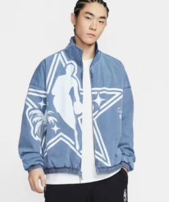 2026 NBA All-Star Game On-Court Full-Zip Game Blue Jacket