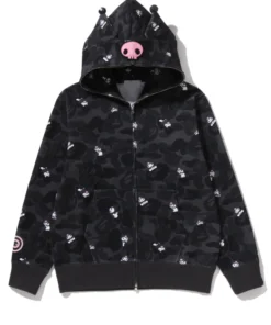 BAPE x Sanrio Hello Kitty & Kuromi Black Hoodie