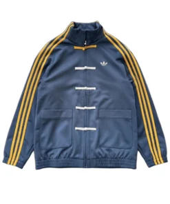 Chinese New Year Blue Jacket With Yellow Stripes