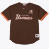 Cleveland Browns Mitchell & Ness Brown Head Coach Mesh Jersey