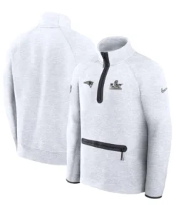 New England Patriots Super Bowl LX Opening Night Gray Sweatshirt