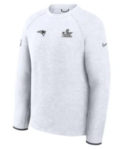 New England Patriots Super Bowl LX Opening Night Gray Sweatshirt