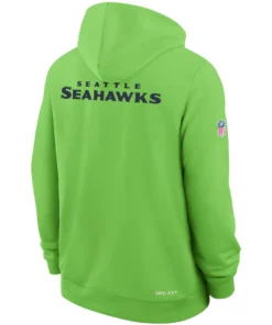 Seattle Seahawks Neon Green Sideline Pullover Hoodie