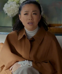 Shrinking Season 3 Sherry Cola Oversized Cropped Coat Cape