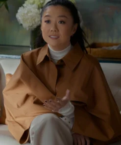 Shrinking Sherry Cola Oversized Cropped Coat Cape