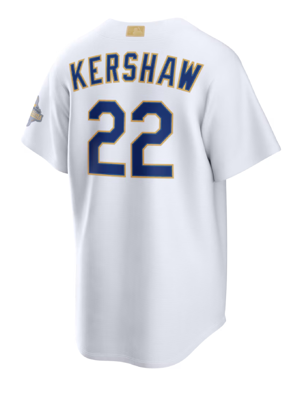 LA Dodgers Clayton Kershaw White 2026 Jersey