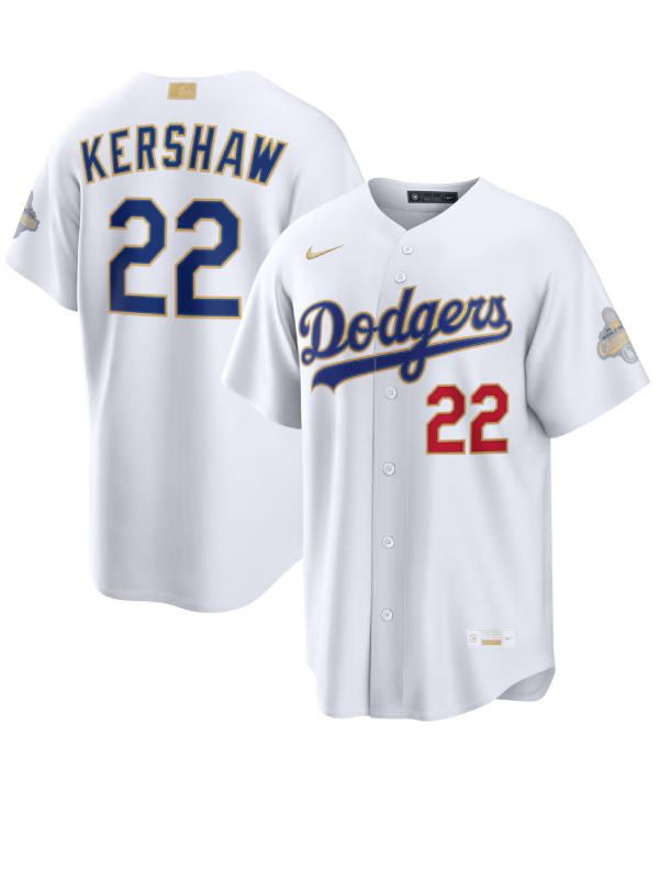 Los Angeles Dodgers Clayton Kershaw White 2026 Jersey