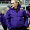 Sarina Wiegman 2027 FIFA Womens World Cup Qualifier Purple Puffer Jacket